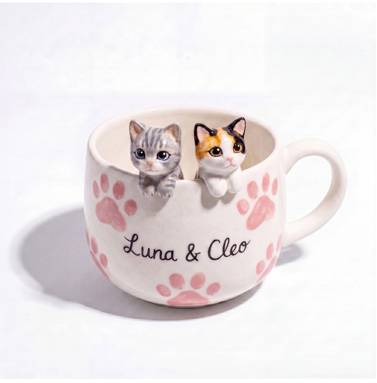 Handmade Custom Pet Figurine Mug