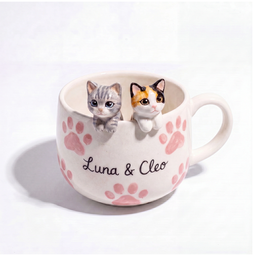 Handmade Custom Pet Figurine Mug